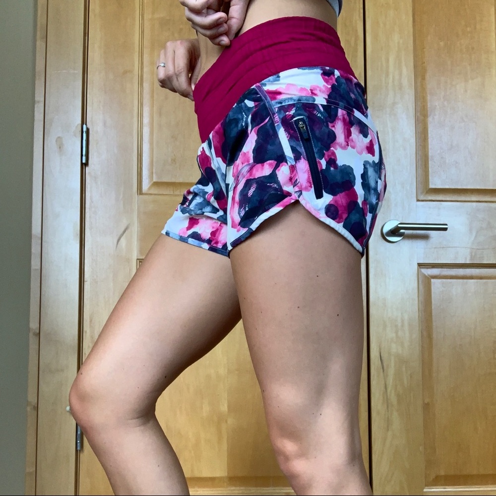 lulu lemon floral shorts